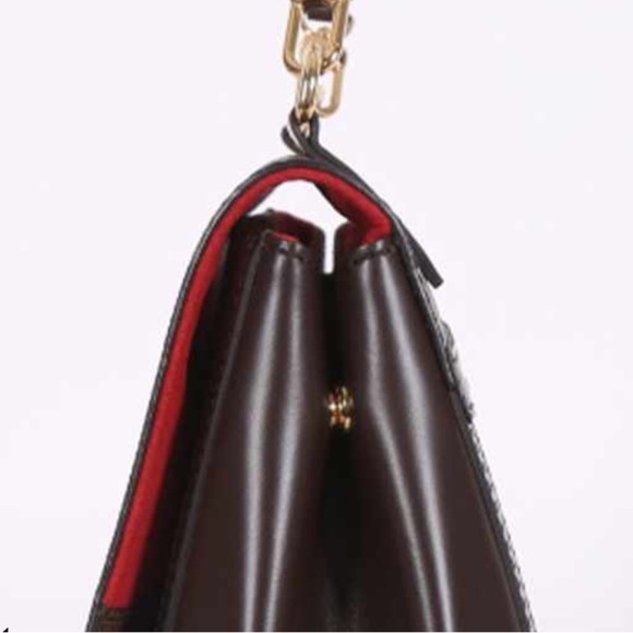 Rare🔥LV Damier Ebene shoulder bag studded top handle handbag Venice LV bag - Picture 7 of 15